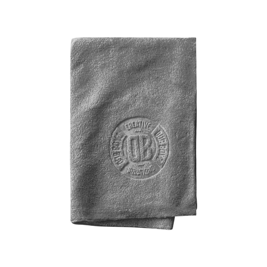 Dub Boyz Ultra-Absorbent Microfiber All-Purpose Towel - 16 x 48 in, 400 GSM Gray