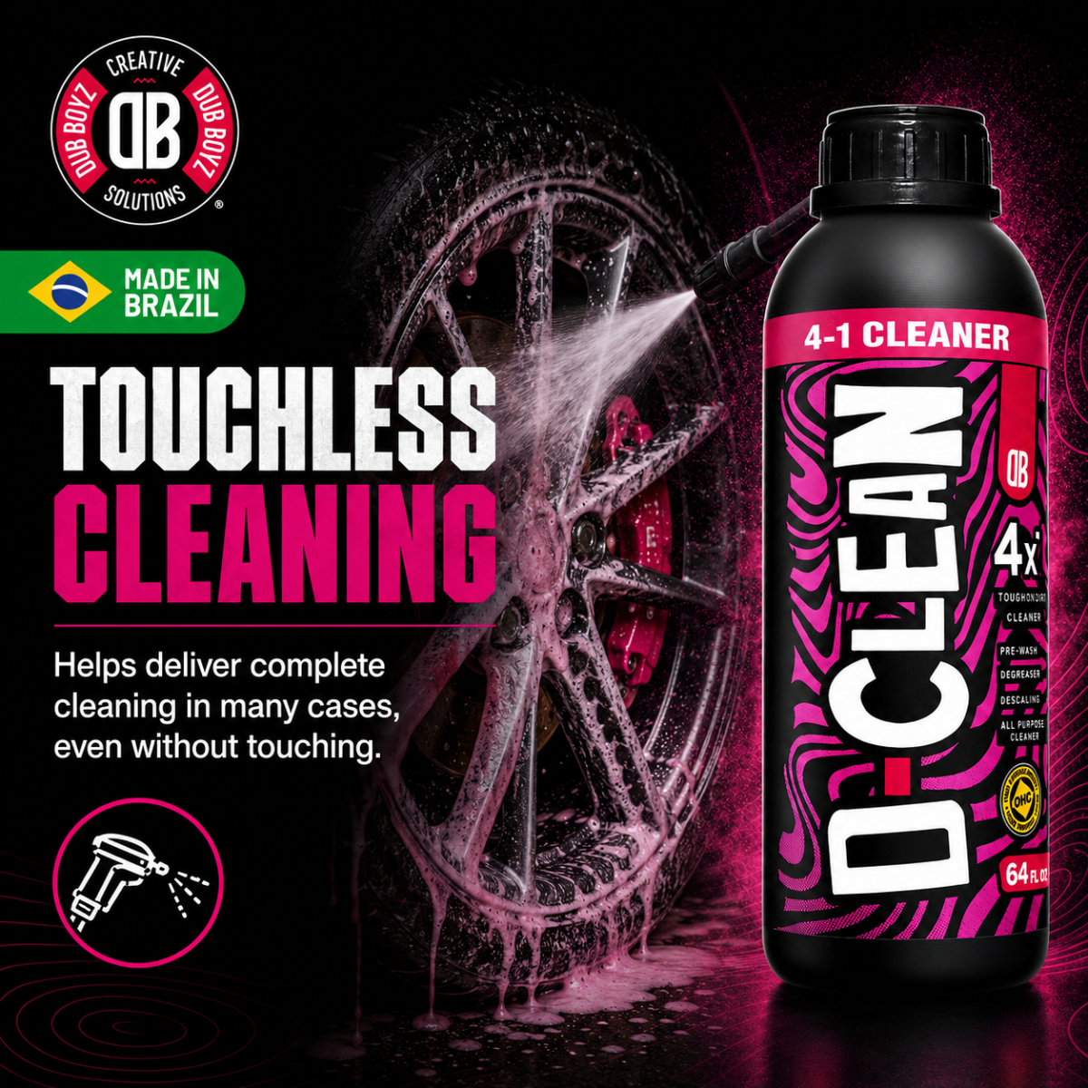 Dub Boyz D-Clean Touchless Car Wash Cleaner | No-Scrub Exterior Wash