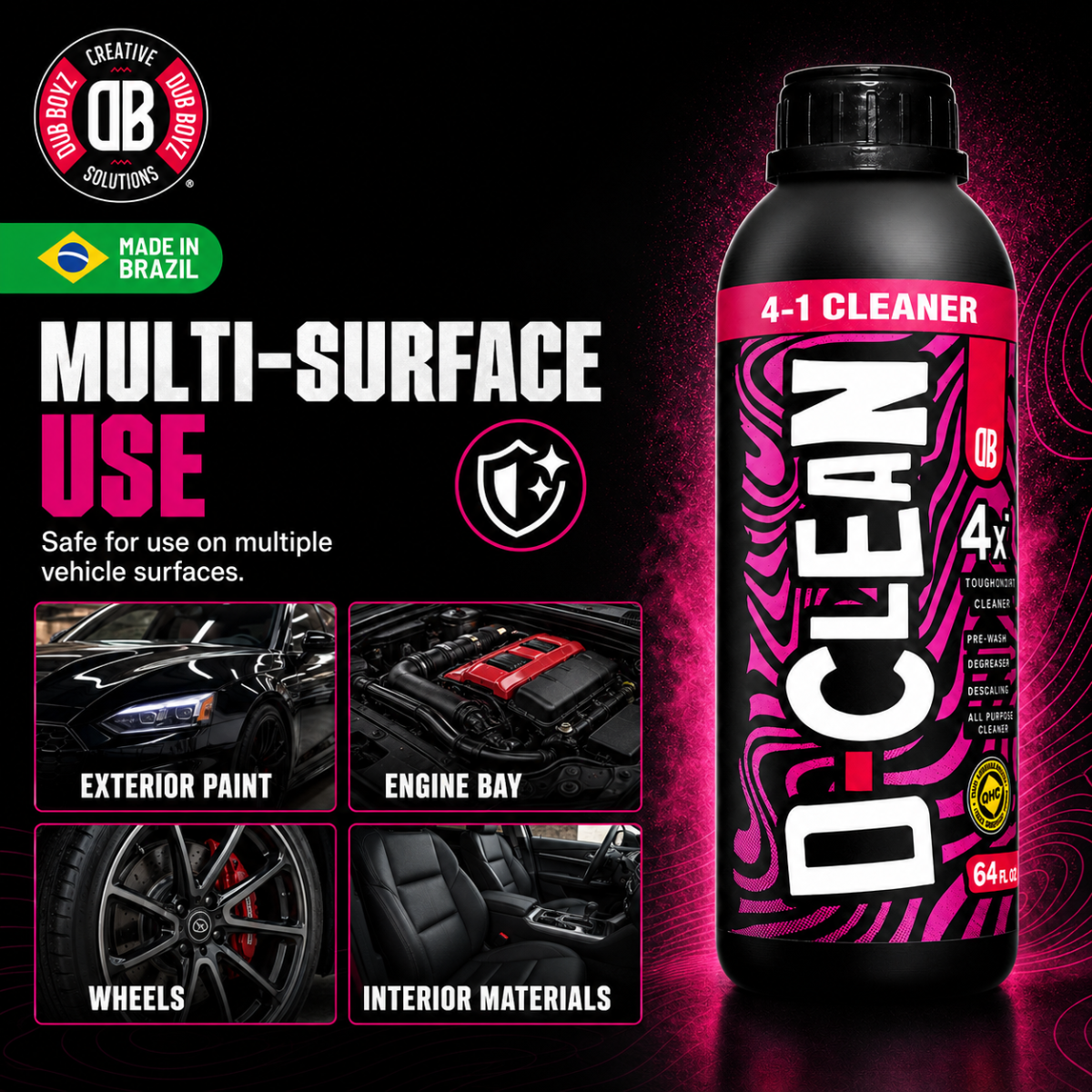 Dub Boyz D-Clean Touchless Car Wash Cleaner | No-Scrub Exterior Wash