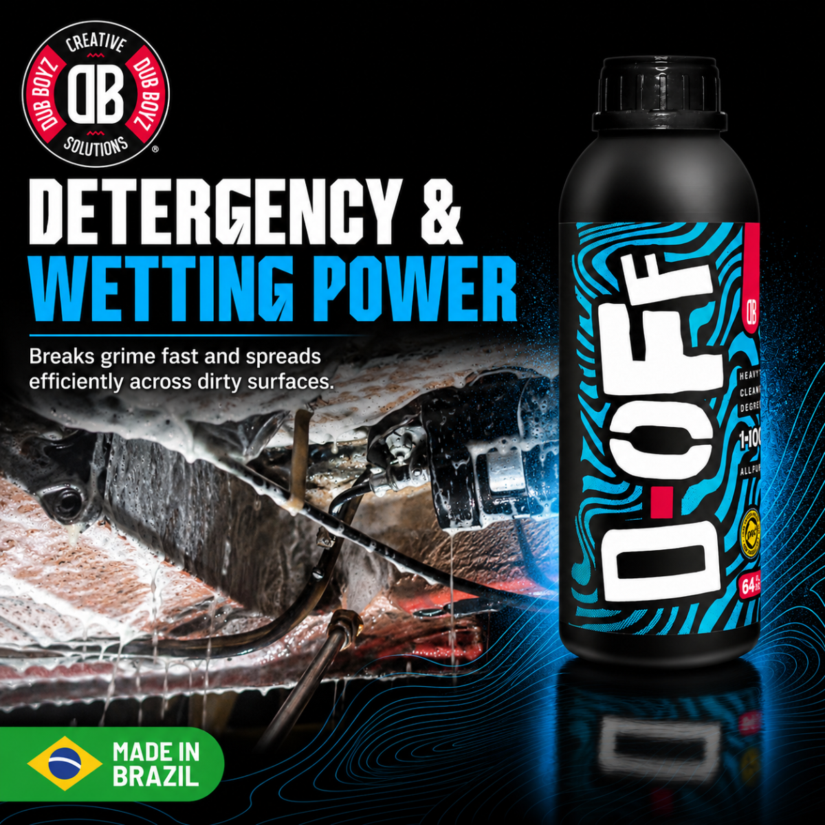 Dub Boyz D-OFF Heavy-Duty Cleaner & Degreaser (64 oz)