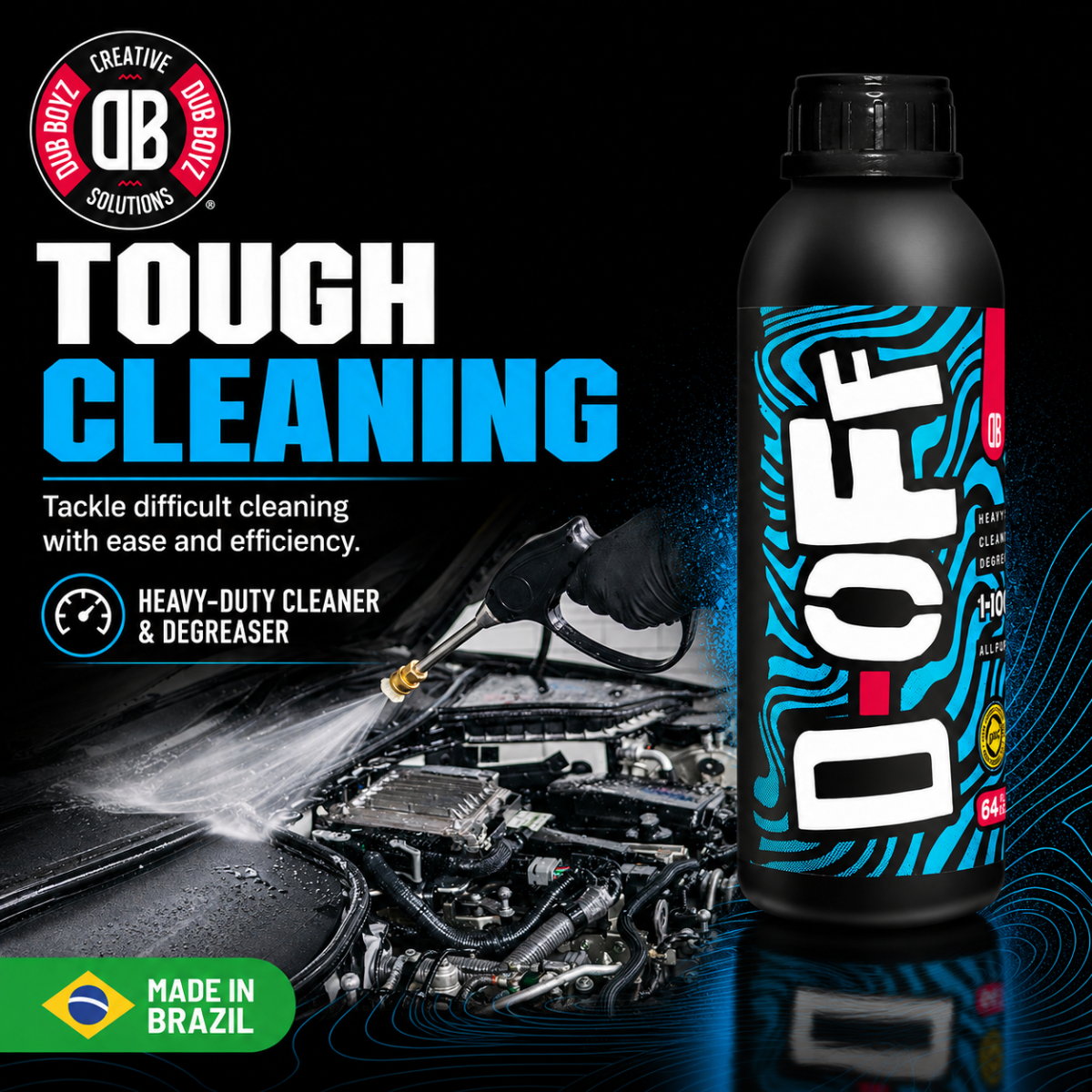 Dub Boyz D-OFF Heavy-Duty Cleaner & Degreaser (64 oz)