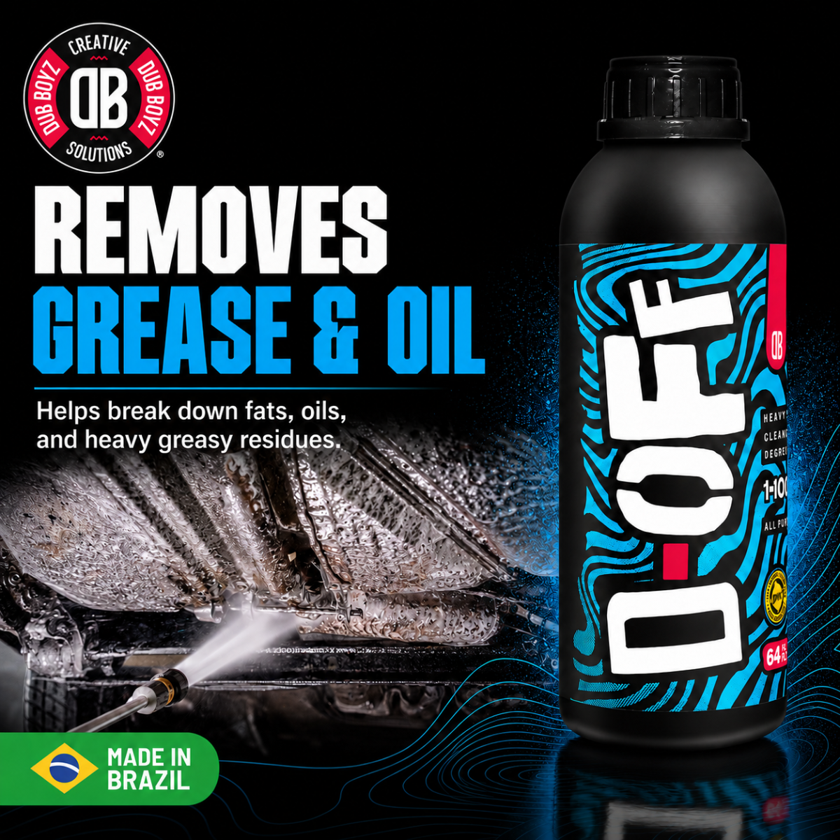 Dub Boyz D-OFF Heavy-Duty Cleaner & Degreaser (64 oz)