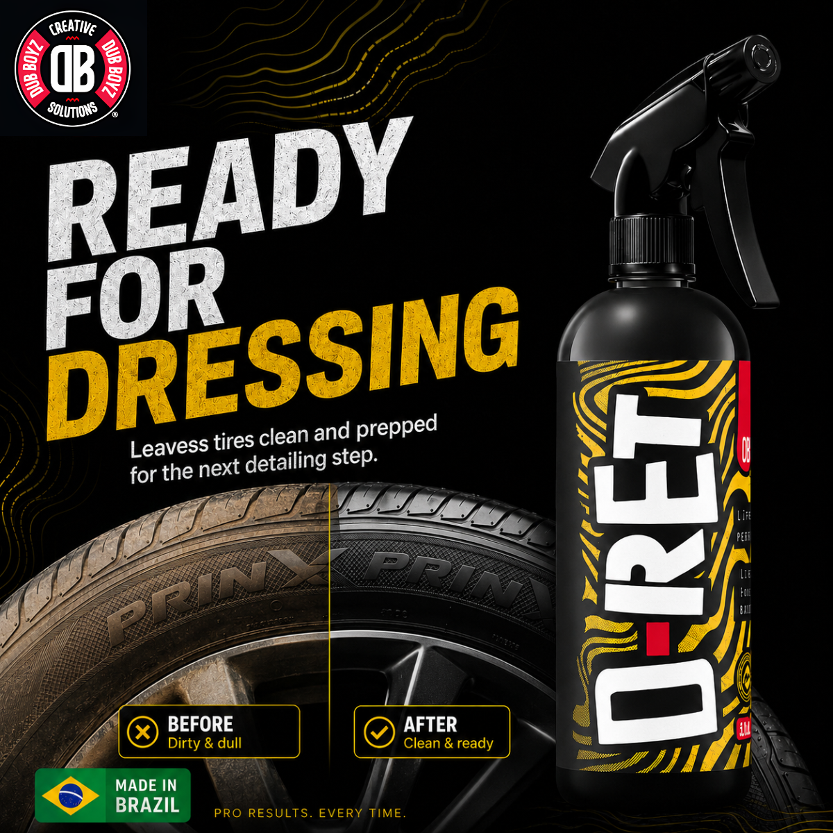Dub Boyz D-RET Rubber Cleaner | Heavy Duty Tire & Rubber Degreaser
