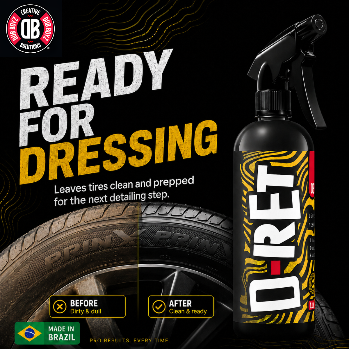 Dub Boyz D-RET Rubber Cleaner | Heavy Duty Tire & Rubber Degreaser