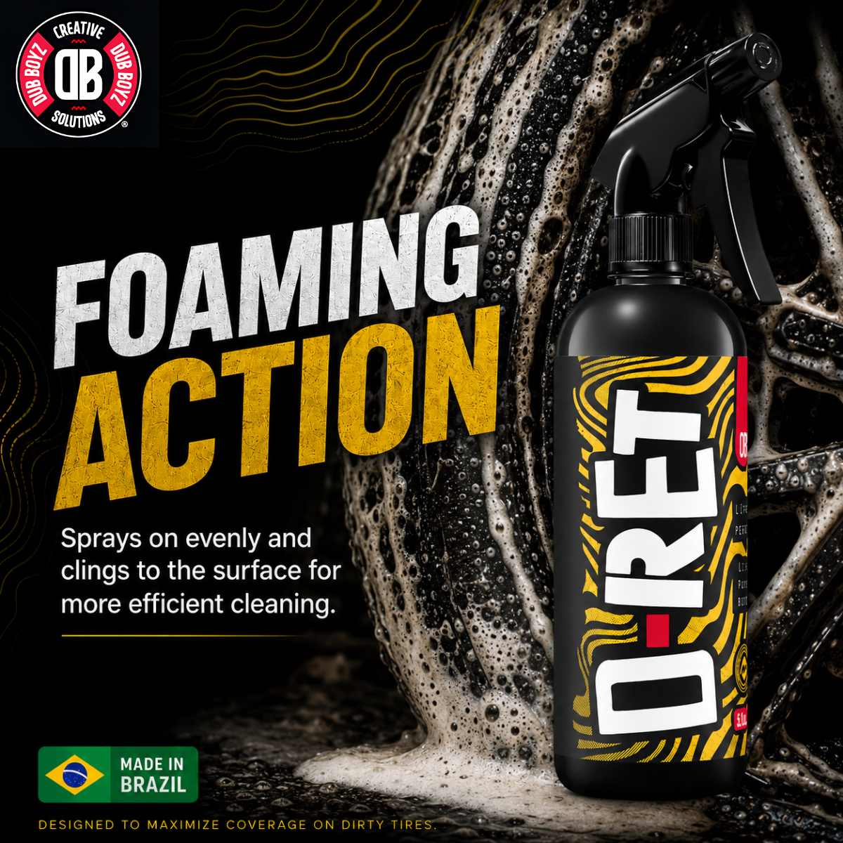 Dub Boyz D-RET Rubber Cleaner | Heavy Duty Tire & Rubber Degreaser