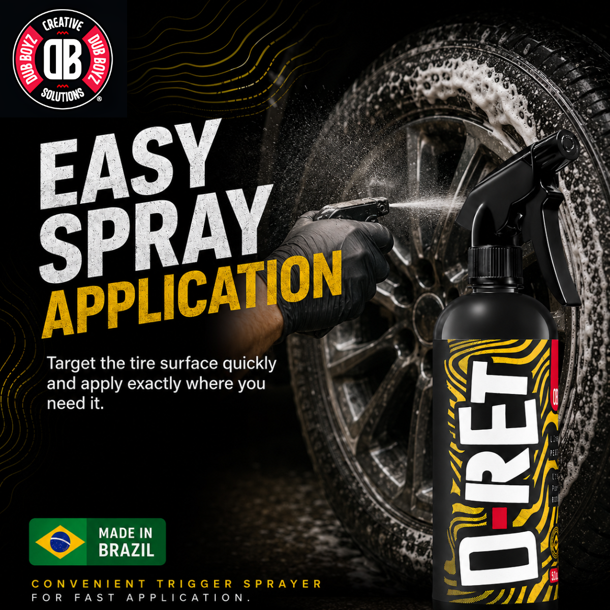 Dub Boyz D-RET Rubber Cleaner | Heavy Duty Tire & Rubber Degreaser