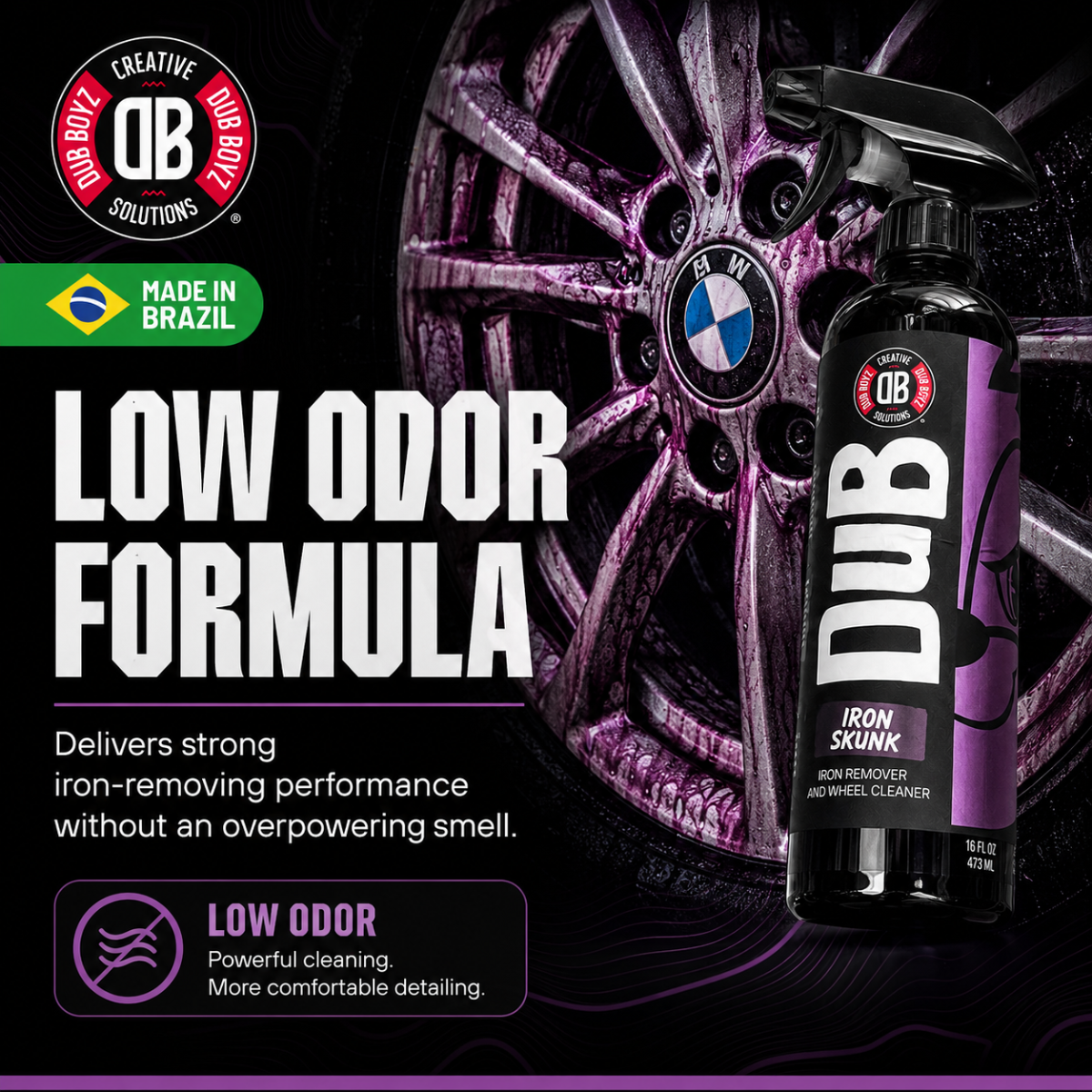 Dub Boyz Iron Skunk Iron Wheel Cleaner – 16 oz | Brake Dust Remover
