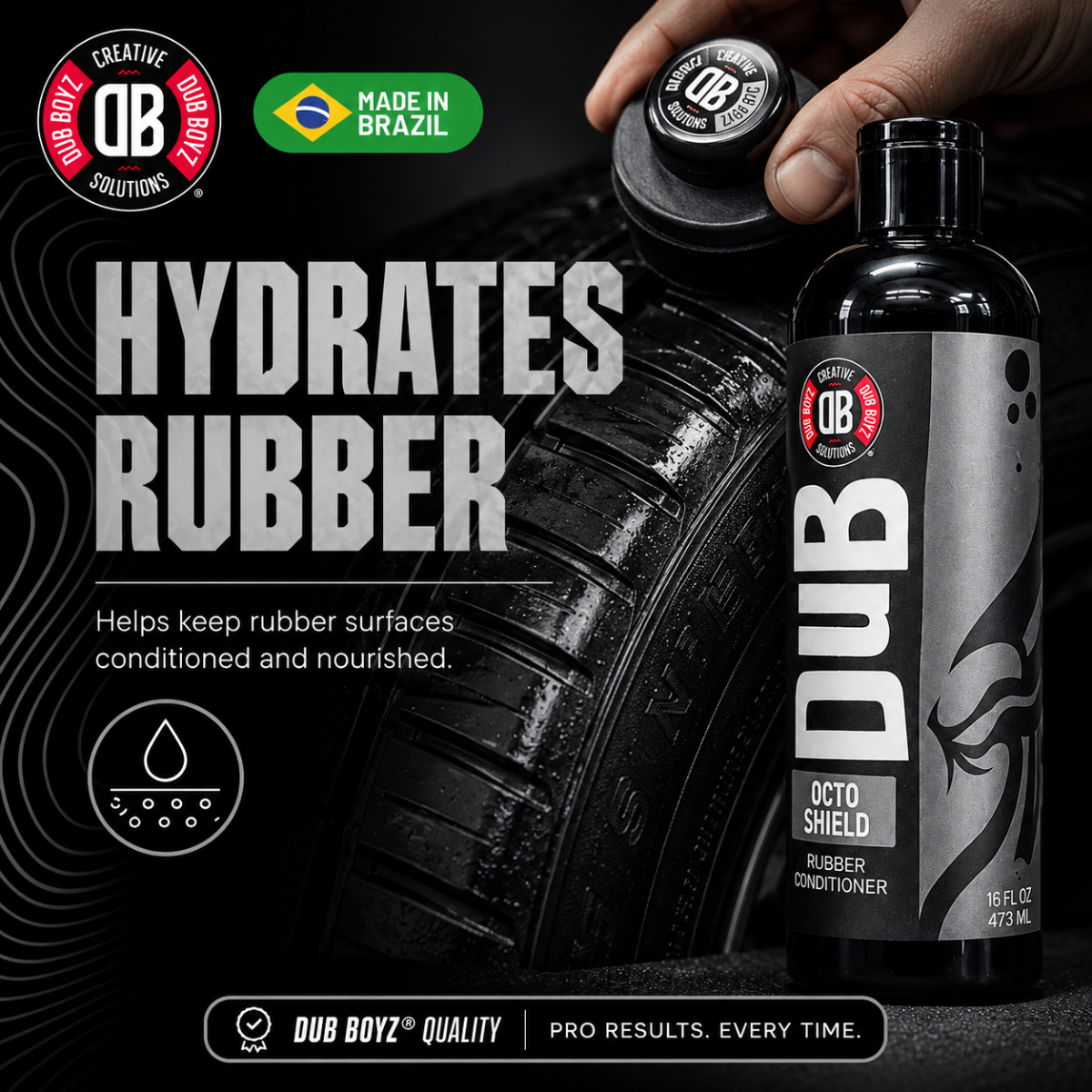 Dub Boyz Octo Shield Tire Protectant – 16 oz Rubber Protectant