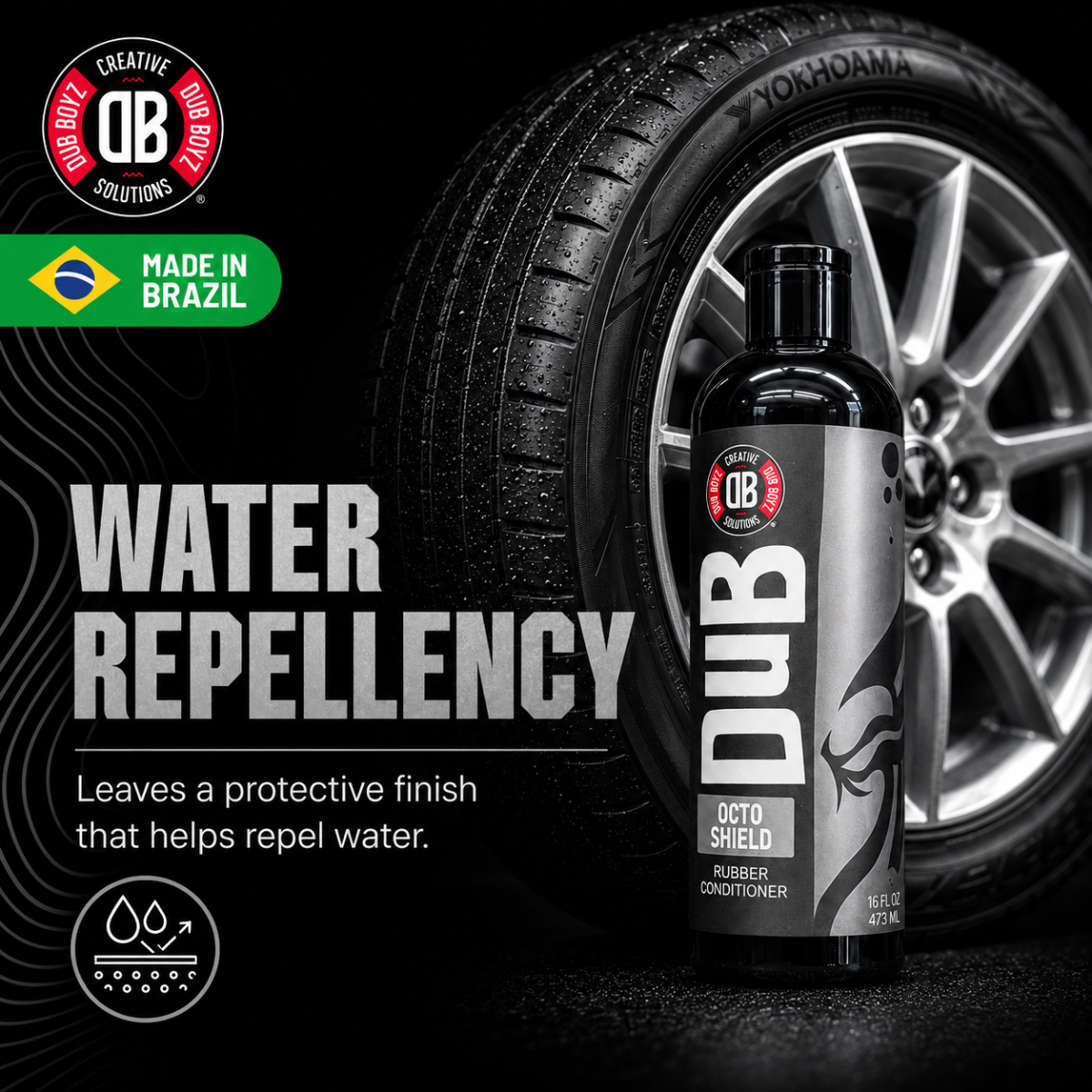 Dub Boyz Octo Shield Tire Protectant – 16 oz Rubber Protectant