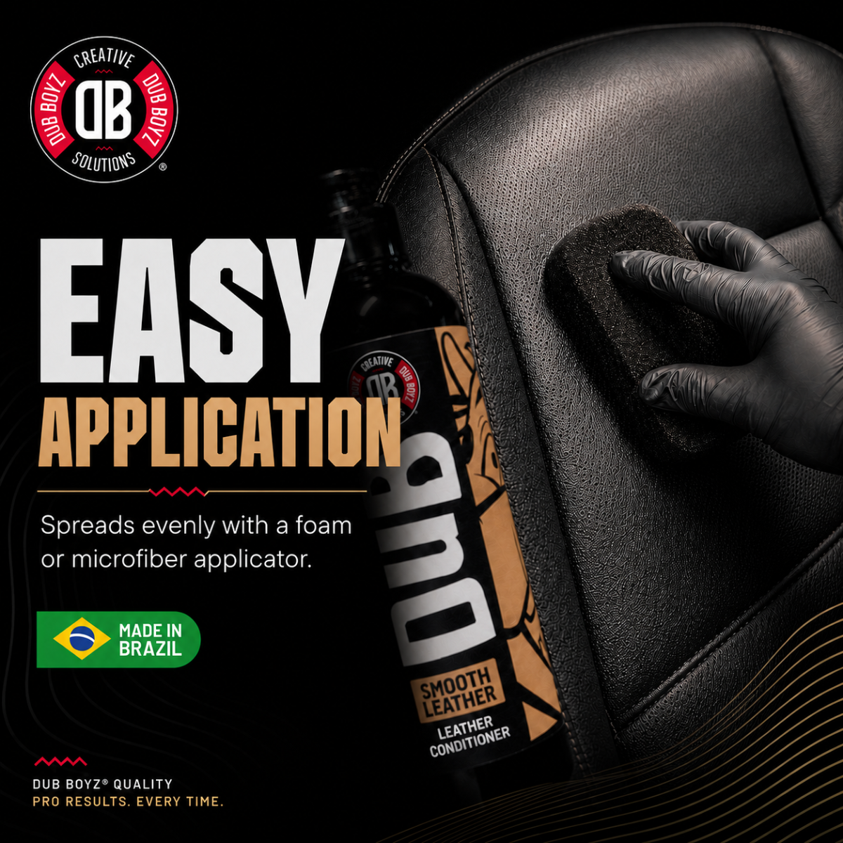 Dub Boyz Smooth Leather Leather Conditioner – 16 oz | Non-Greasy Finish