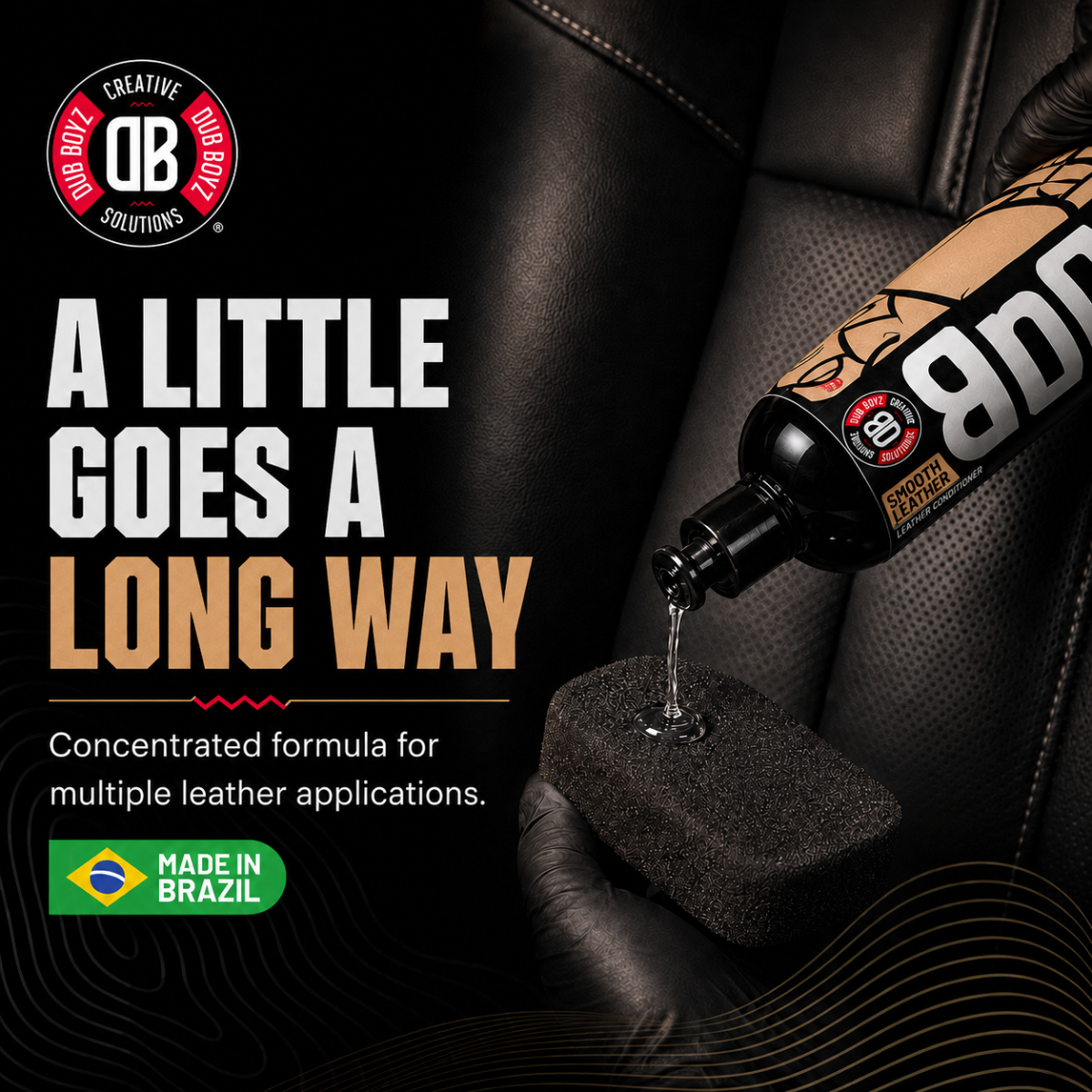 Dub Boyz Smooth Leather Leather Conditioner – 16 oz | Non-Greasy Finish