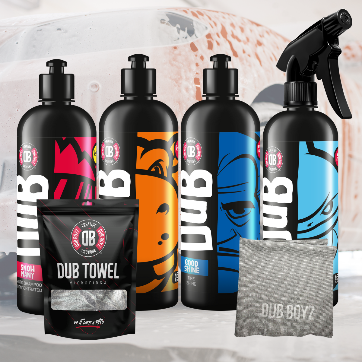 Dub Boyz Wash Kit 2 - Advanced Car Wash and Detailing Kit - Dubboyzus