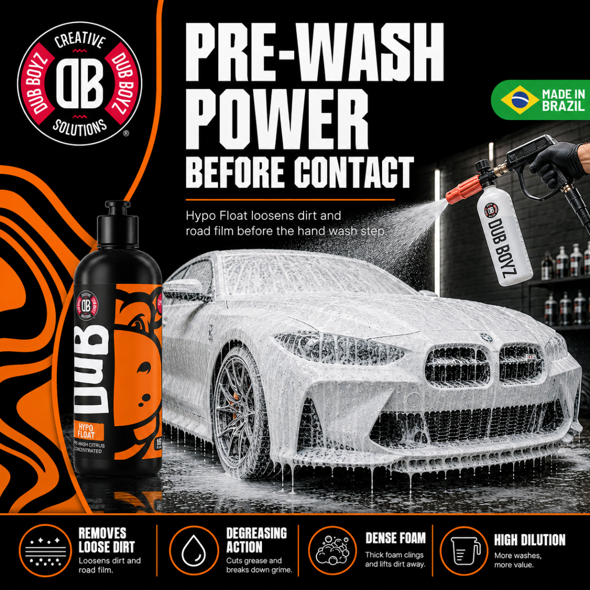 Dub Boyz Hypo Float Citrus Pre Wash Concentrate | Pre-Wash Soap