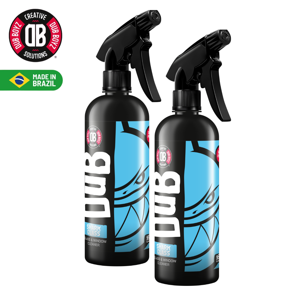 Dub Boyz Shark automotive glass cleaner bottle